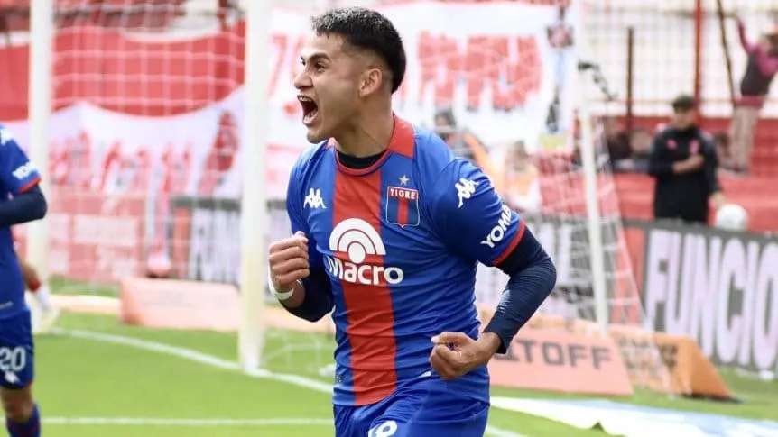 Tigre le sacó el invicto a Huracán y lo dejó sin punta en la Liga Profesional