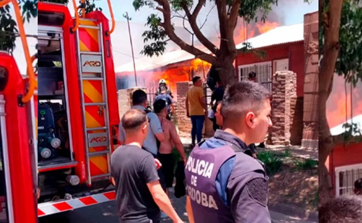 Trágico incendio en Córdoba: falleció una niña de 4 años