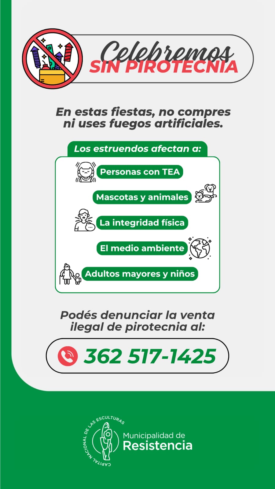 Resistencia invita a pasar una Navidad con respeto hacia todos