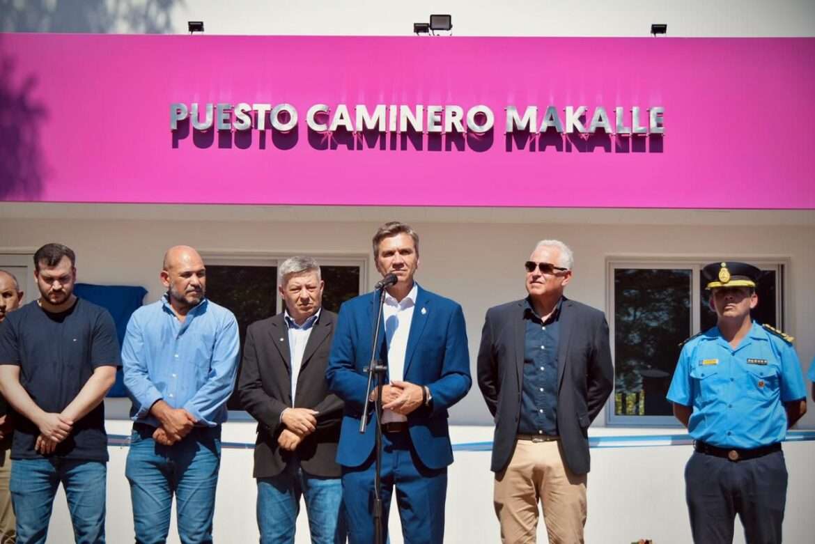 Makallé: el Gobierno provincial inauguró el nuevo edificio de Control Caminero en la Ruta 16