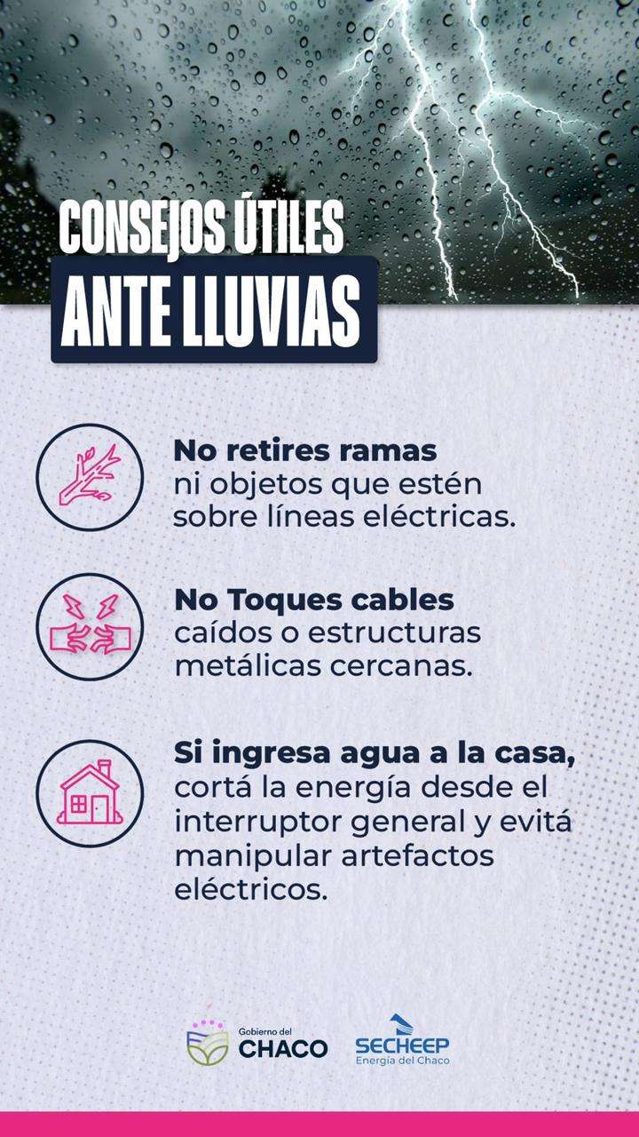 Ante lluvias: recomendaciones para prevenir accidentes eléctricos
