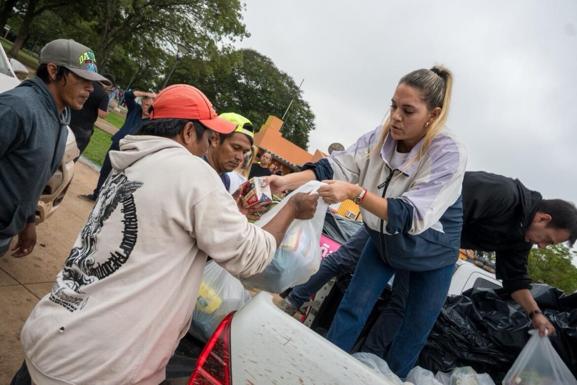 El Espinillo: el Gobierno provincial llegó con asistencia para las familias afectadas por la emergencia hídrica