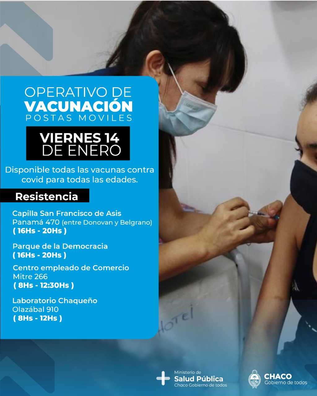 COVID-19: cronograma de vacunación para este viernes