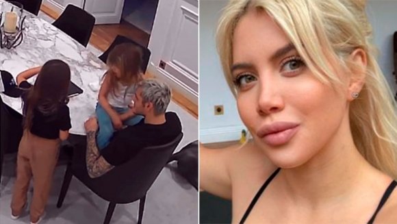 Wanda Nara espió a Mauro Icardi con las cámaras de seguridad que tiene en su casa en París: «Mientras entreno miro y me muero de amor»