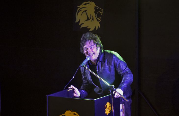 Javier Milei se lanzó como candidato a presidente con una asquerosidad