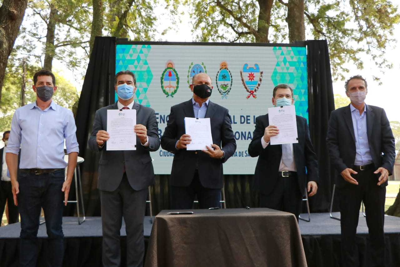 Encuentro Anual de los Bajos Submeridionales: las tres provincias firmaron acuerdo para la primera obra interprovincial