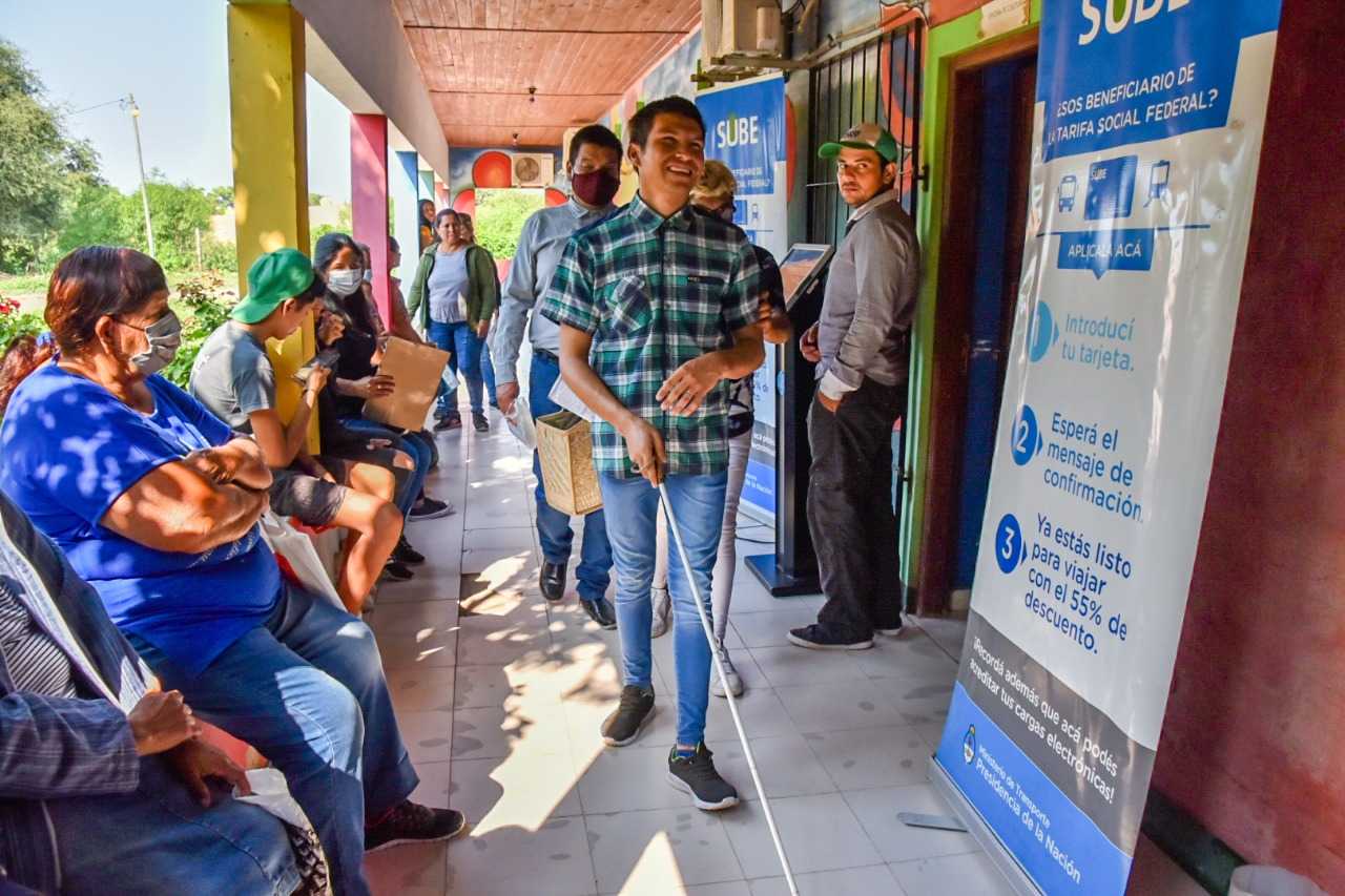 Transporte gestionó credenciales sube para personas con discapacidad