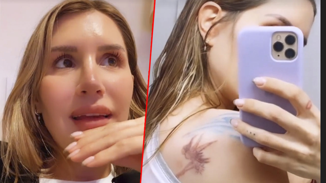 Mica Tinelli mostró cómo es el tratamiento que utiliza para borrarse los tatuajes