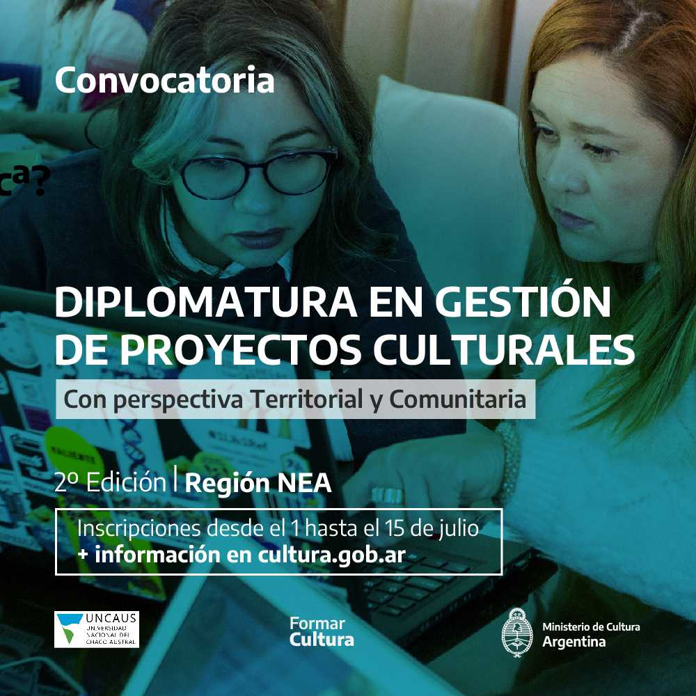 Abrió la inscripción a la Diplomatura en Gestión de proyectos culturales para la Región NEA