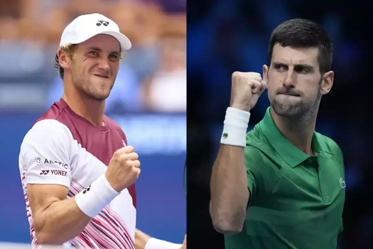 Djokovic y Casper Ruud juegan la final del Masters en Turín