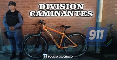 Agentes caminantes recuperaron bicicleta robada días anteriores