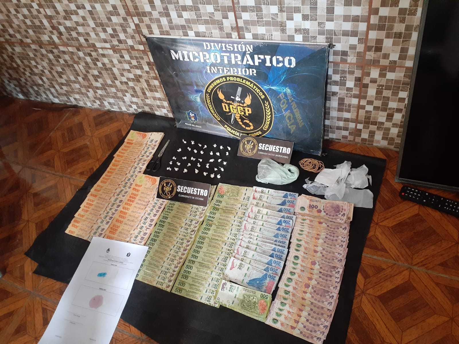 Allanamiento en Quitilipi termina con importantes secuestros de drogas y dinero en efectivo