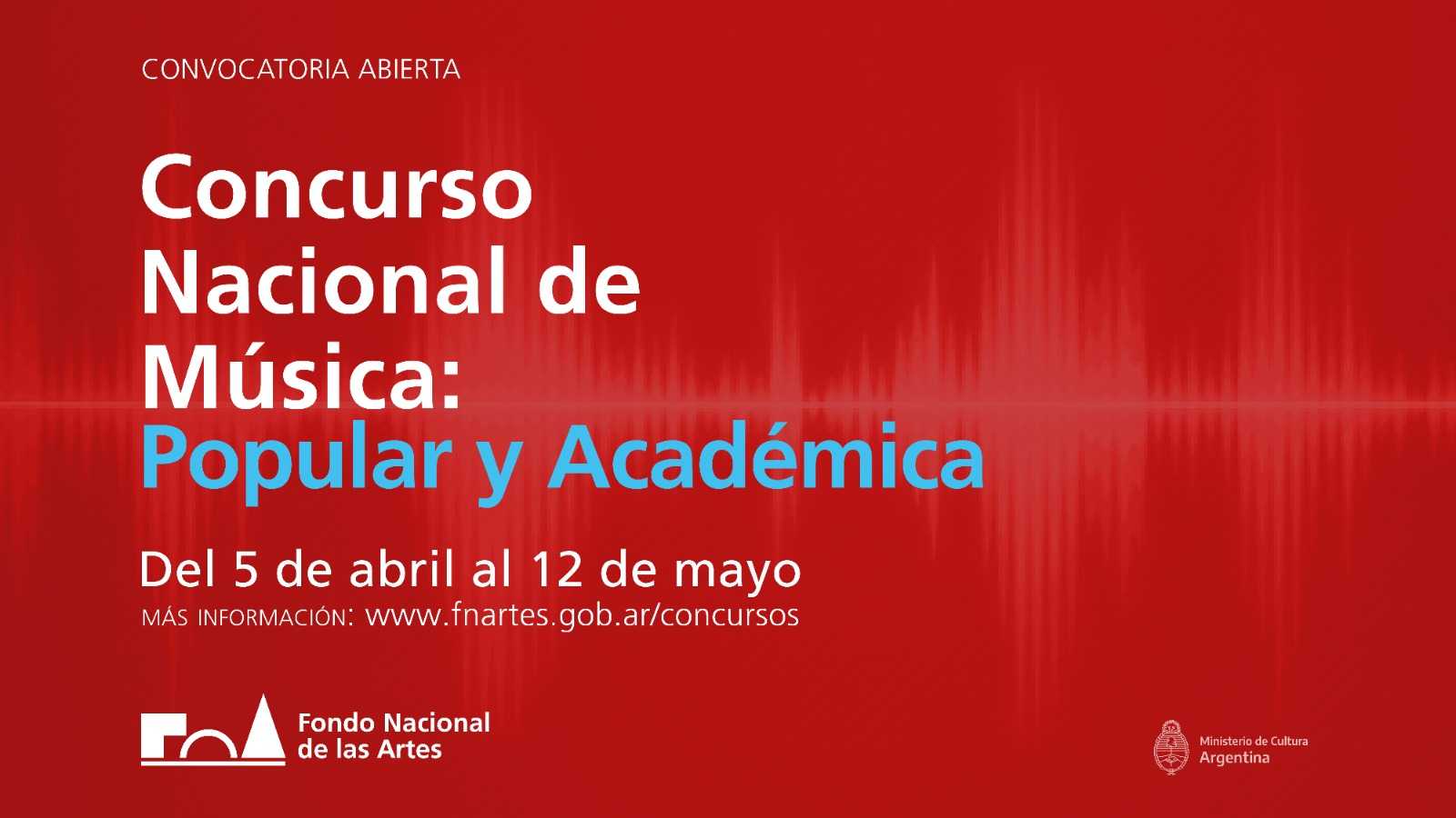 Convocatoria abierta para el Concurso Nacional de Música 2023