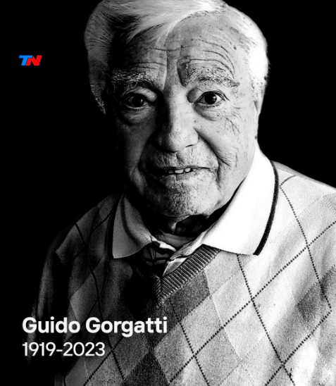 Murió a los 103 años el actor Guido Gorgatti
