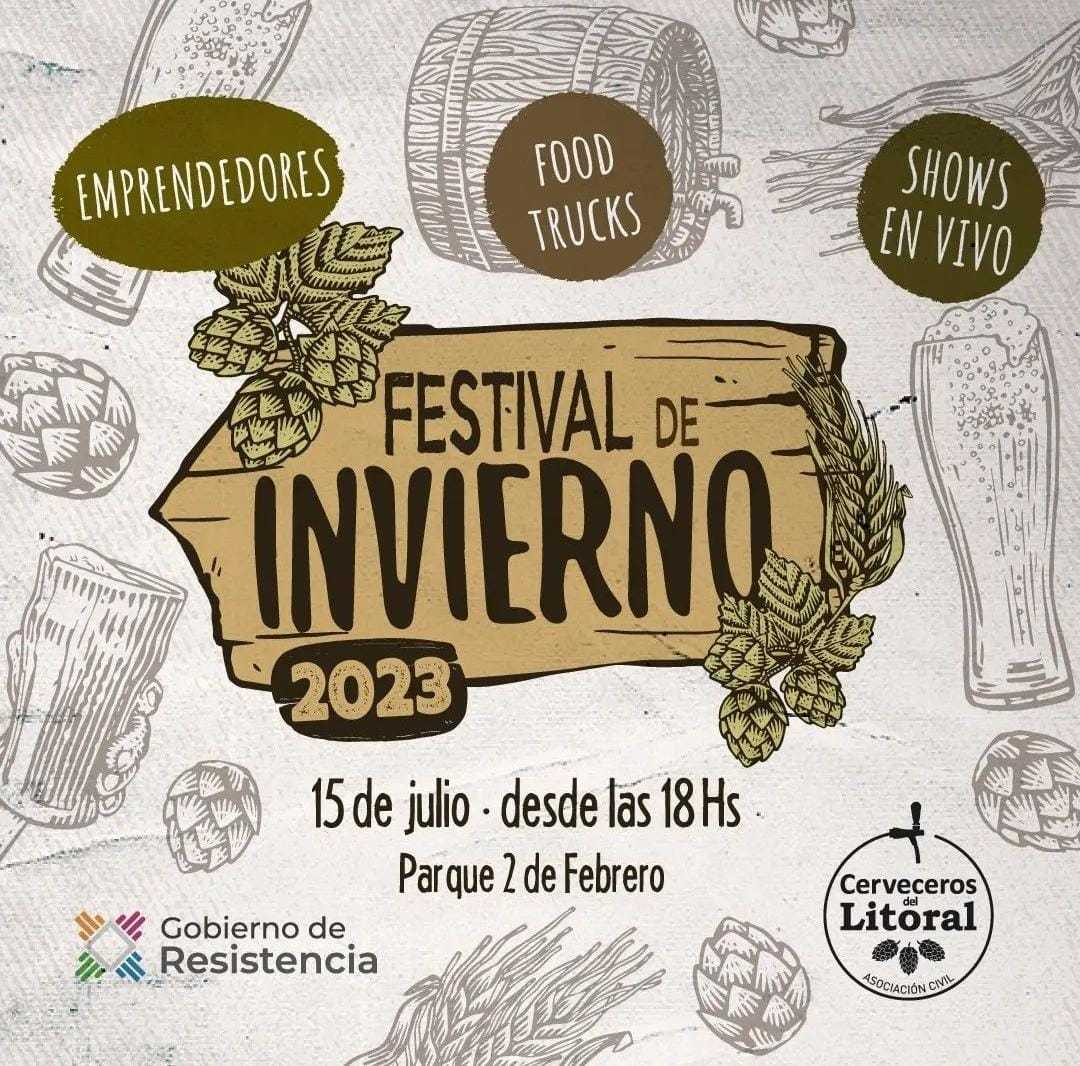 El “Festival de Invierno de la Cerveza Artesanal” reunirá a más de 20 cervecerías, bandas locales y DJs en vivo