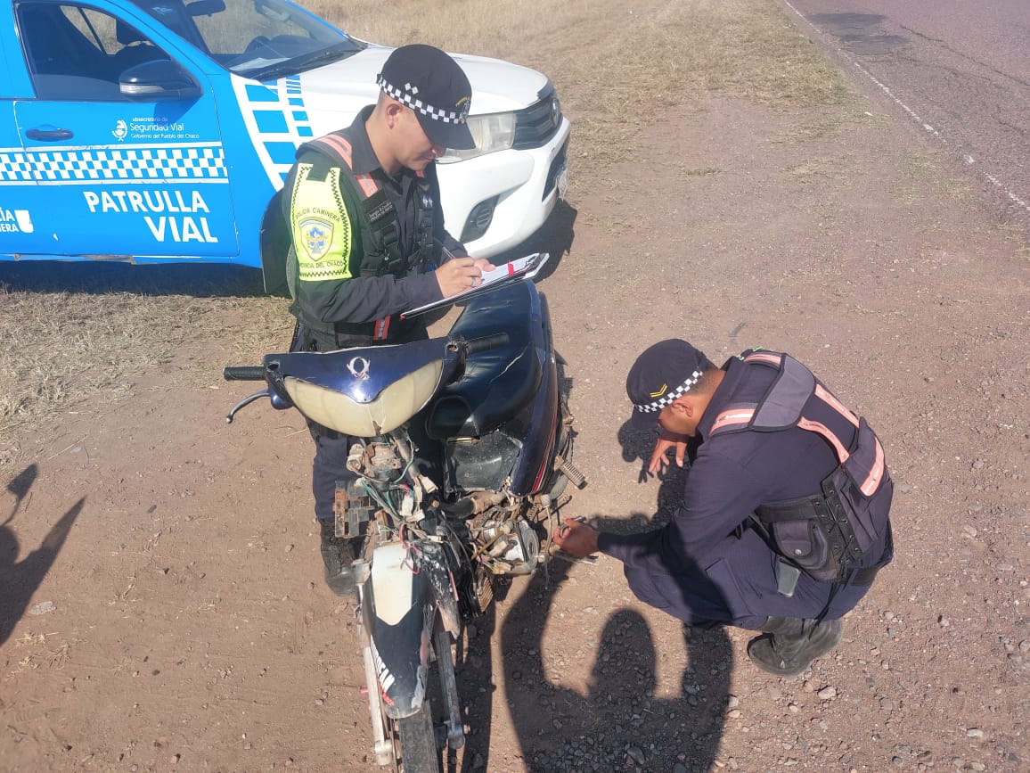 Sáenz Peña: secuestran motocicleta con pedido activo