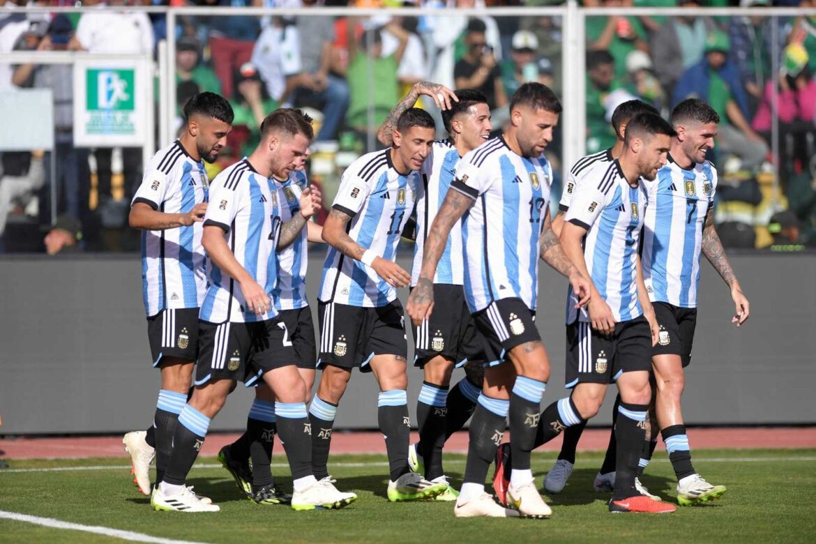 Sin Messi y en la altura, Argentina goleó a Bolivia