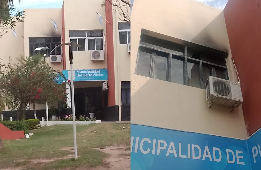 Se incendió la Municipalidad de Vilelas: no hubo heridos