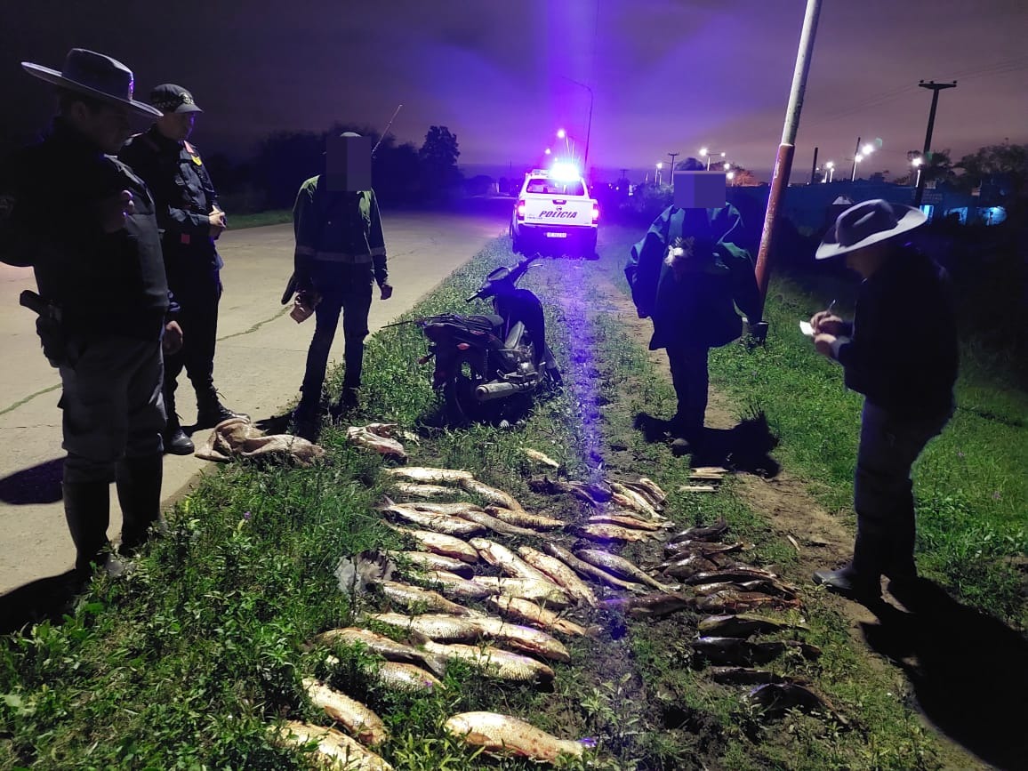 Puerto Vilelas: operativo en zona costera, rurales y agentes viales secuestran 50 pescados