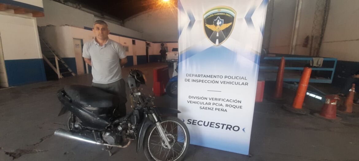Policía Caminera: en operativo de control recuperaron una motocicleta robada y aprehendieron a un joven por presentar pedido de captura