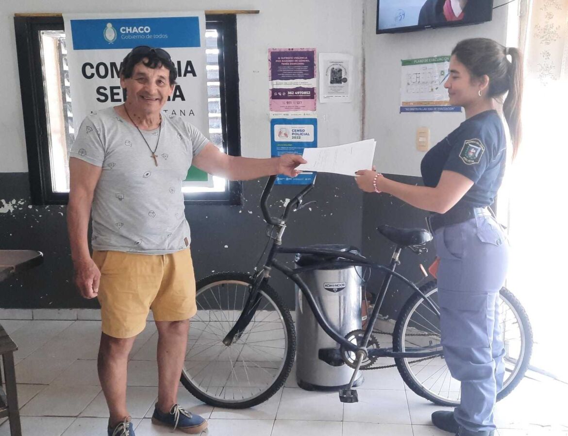 Policía devolvió elementos robados en Navidad a su dueño