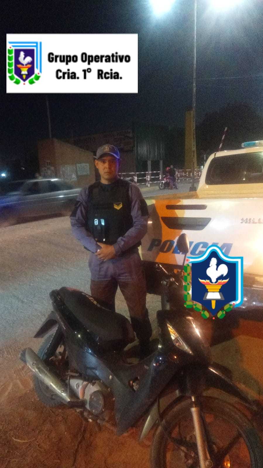 Recuperaron una motocicleta que había sido robada