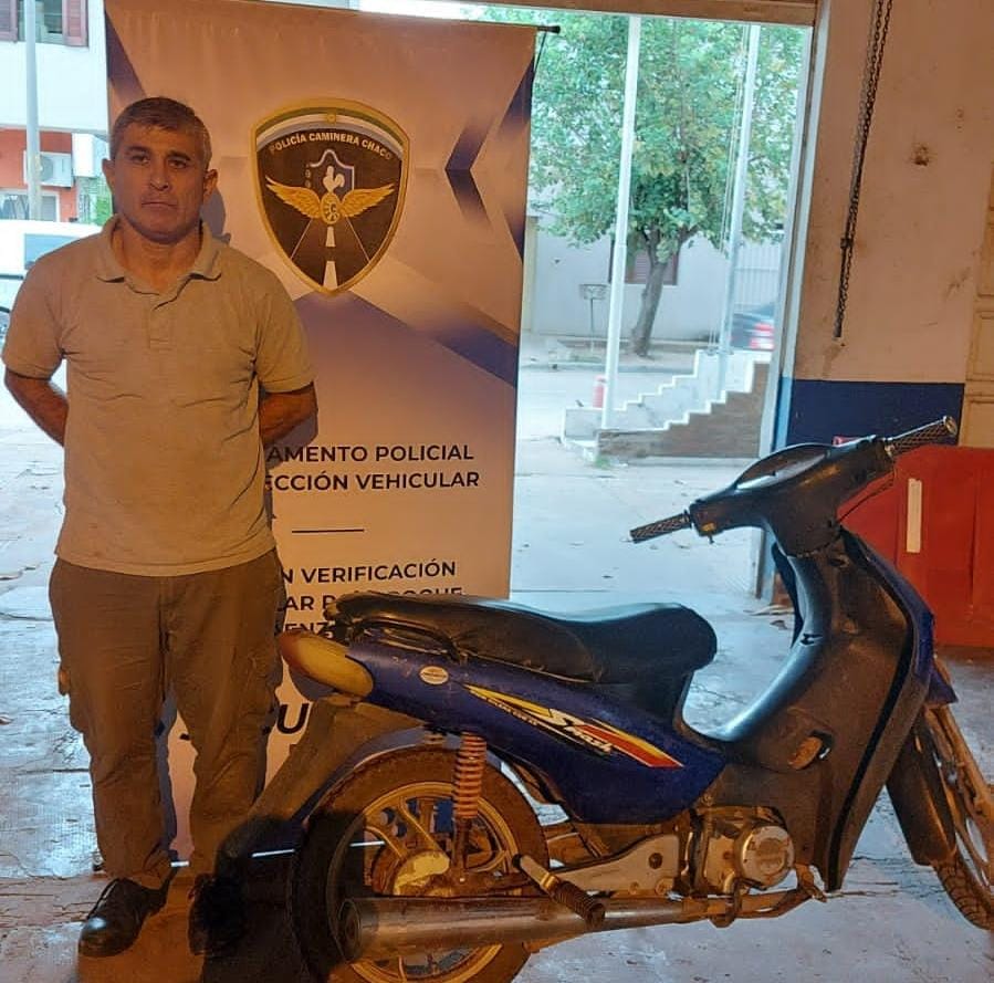 Sáenz Peña: con documentaciones falsas llevó a verificar su motocicleta