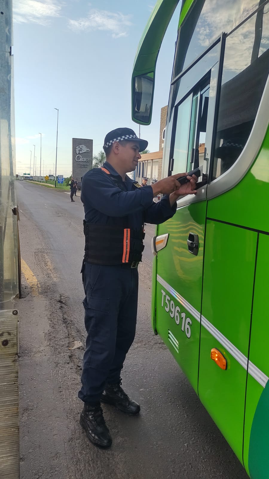 Caminera intensificó operativo preventivo y vial en el Puente General Belgrano