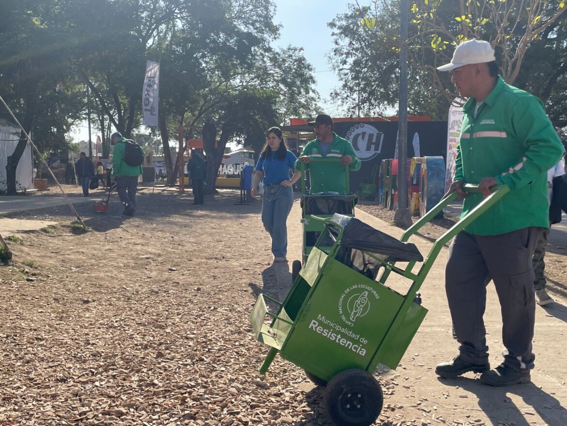 Bienal 2024: gran trabajo municipal en el mantenimiento del Parque “2 de Febrero” y del Domo del Centenario