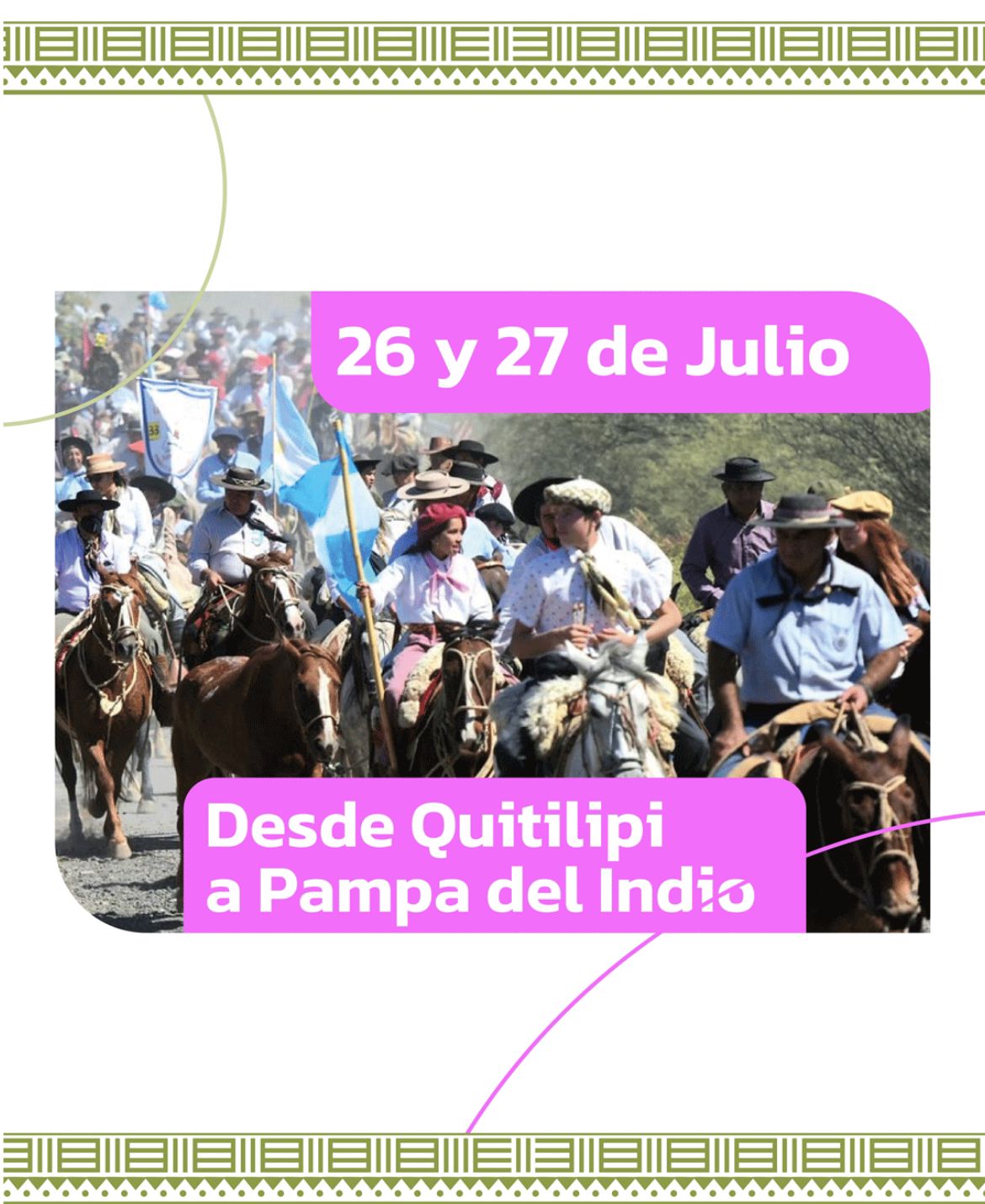 Con gran expectativa y fuerte acompañamiento provincial, este fin de semana Chaco vivirá la 27° Cabalgata de la Fe
