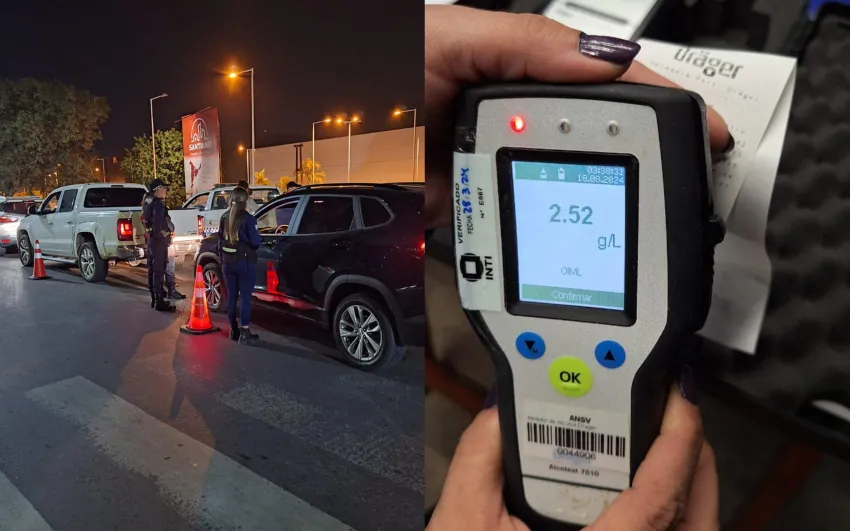 Imprudente: motociclista manejaba zigzagueando y con 2,52 gramos de alcohol en sangre