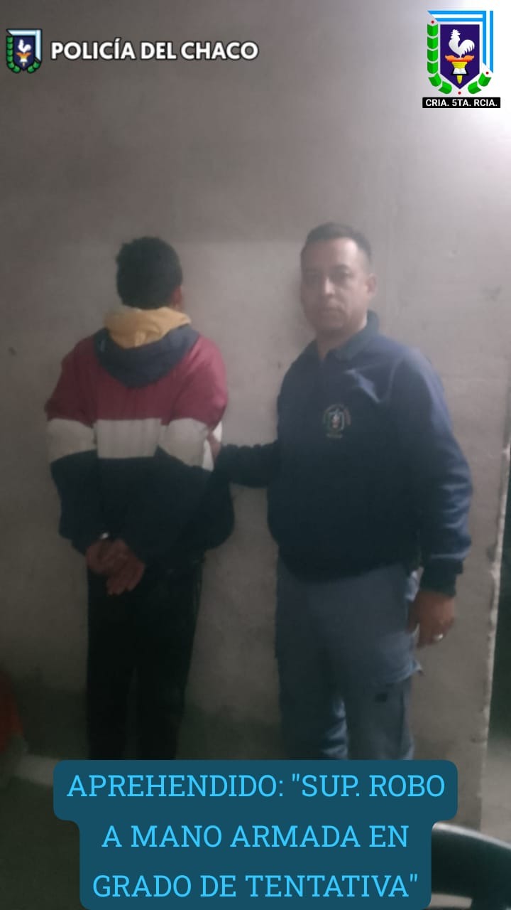 Sucedió en el Barrio La Rubita:Demoraron a un sujeto que intentó ingresar a un domicilio con un cuchillo