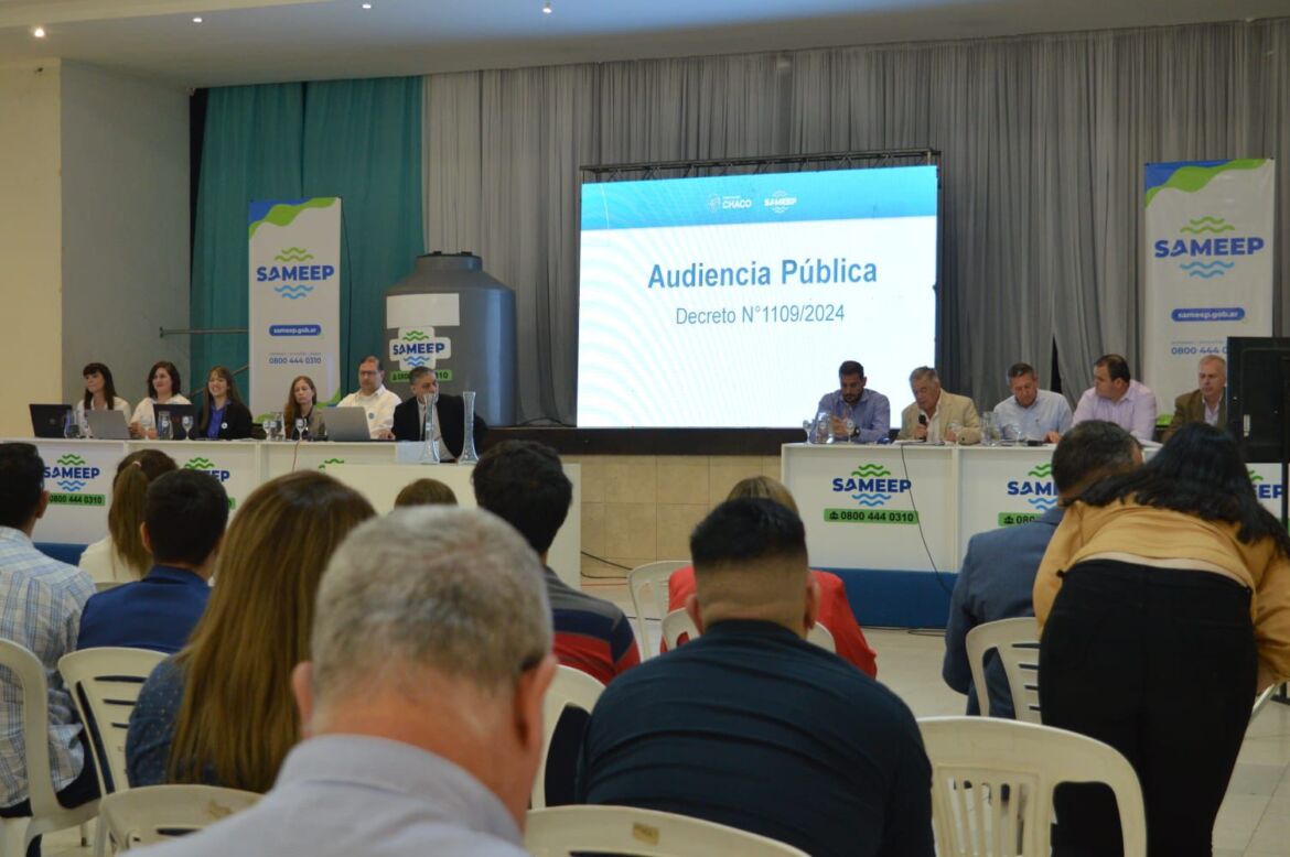 Amplia participación en la audiencia pública para readecuar la tarifa de agua y cloaca