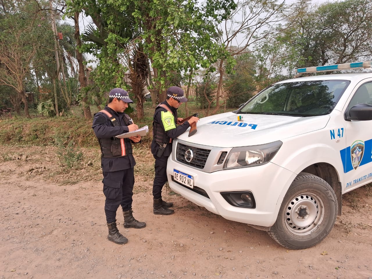 Policía Caminera-continúan los buenos resultados: intervienen cargas, detectan motos adulteradas y secuestran un arma de fuego 