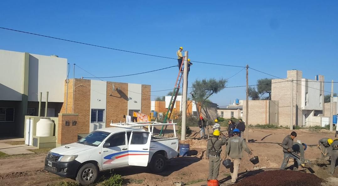 Castelli: avanzan las obras de infraestructura en 72 Viviendas