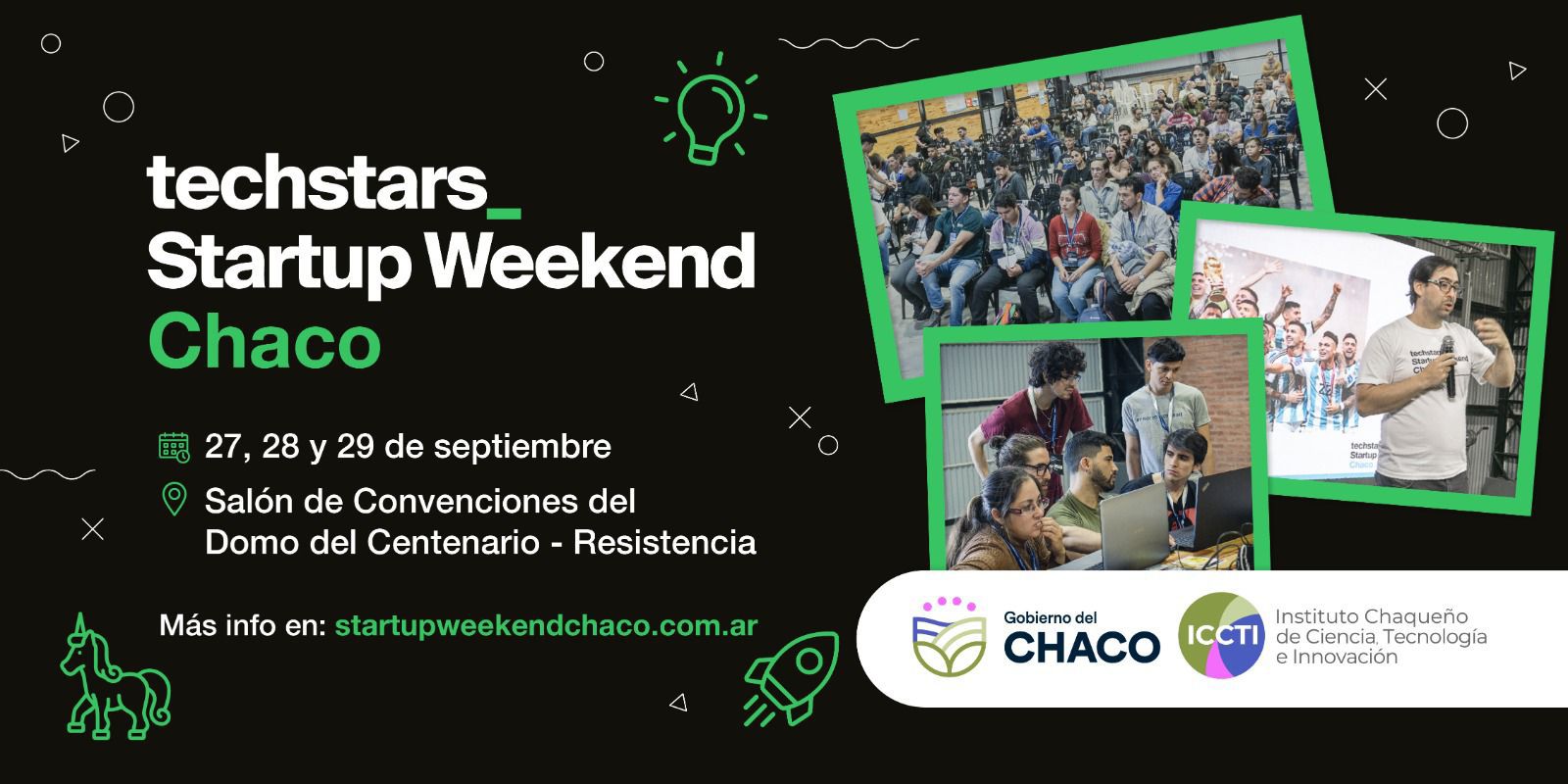 El Gobierno Provincial invita al Startup Weekend Chaco, un evento para impulsar ideas, aprender y crear emprendimientos innovadores