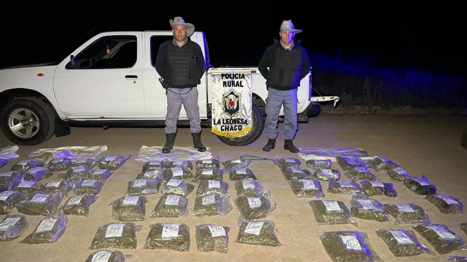 Nuevo golpe al narcotráfico: secuestran 170 paquetes de marihuana