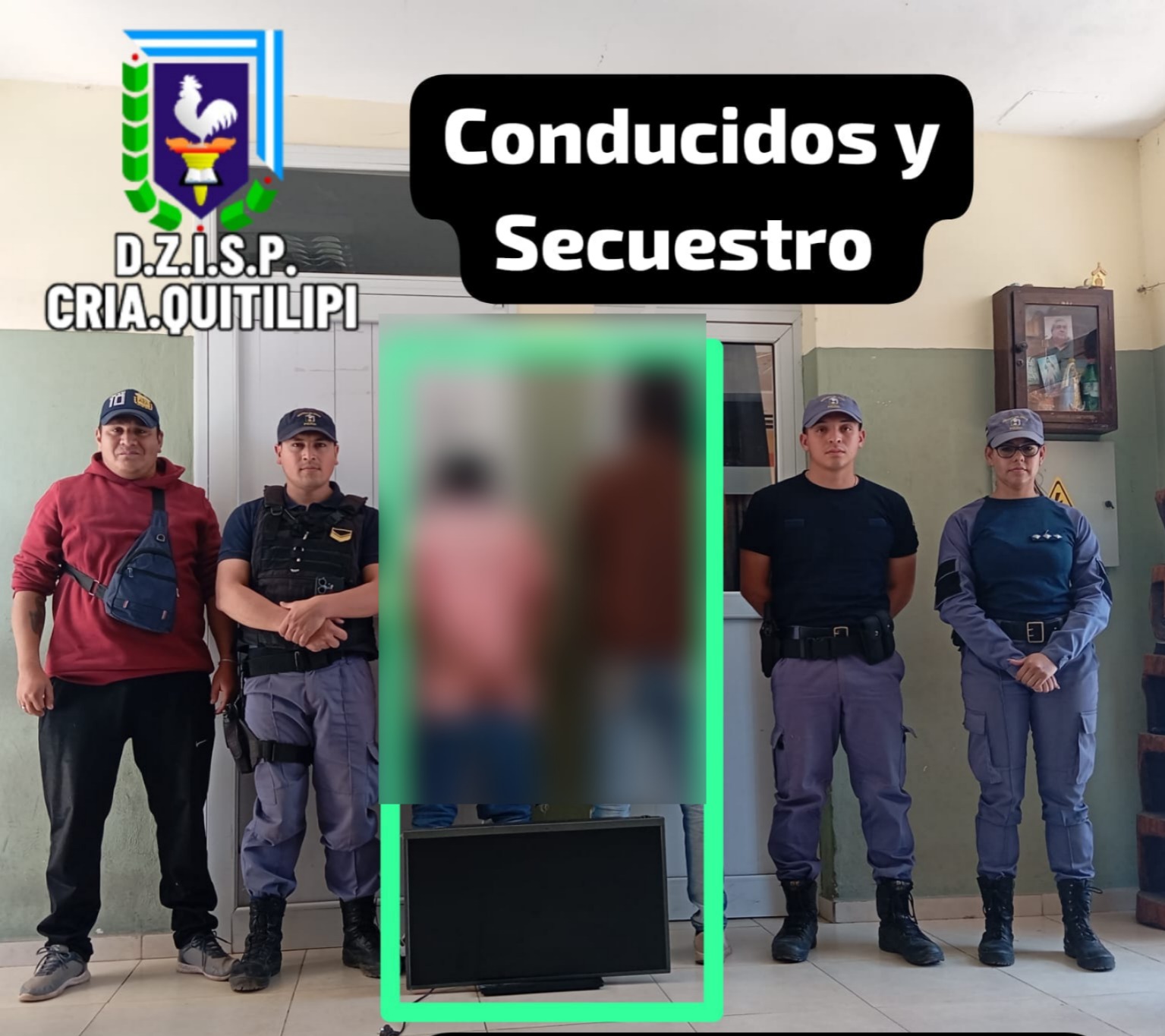 La policía aprehendió a dos jóvenes que sustrajeron elementos de una vivienda