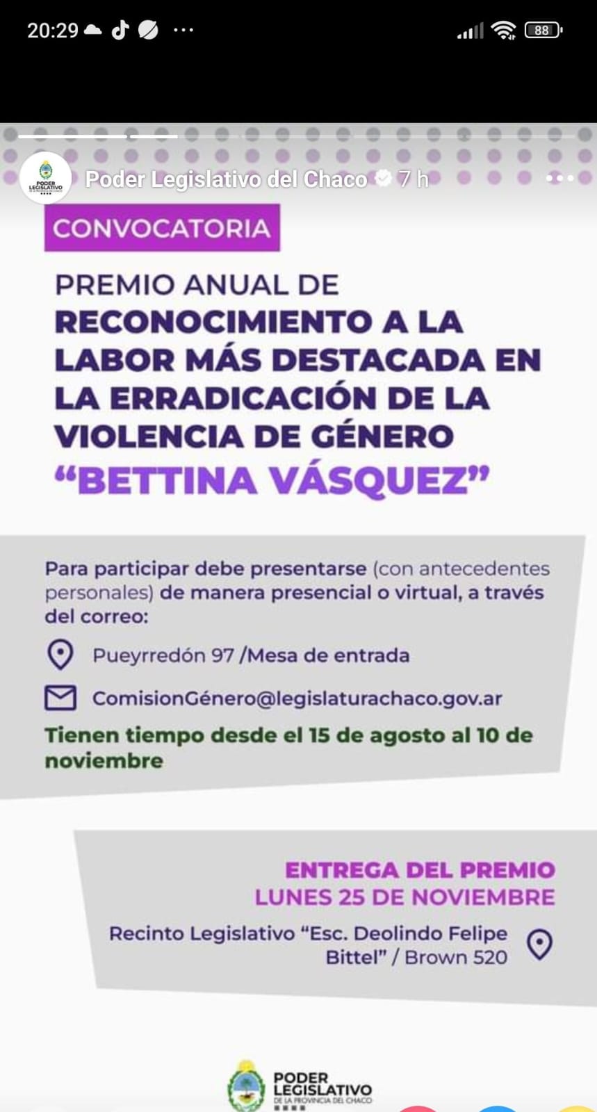 Premio Bettina Vásquez