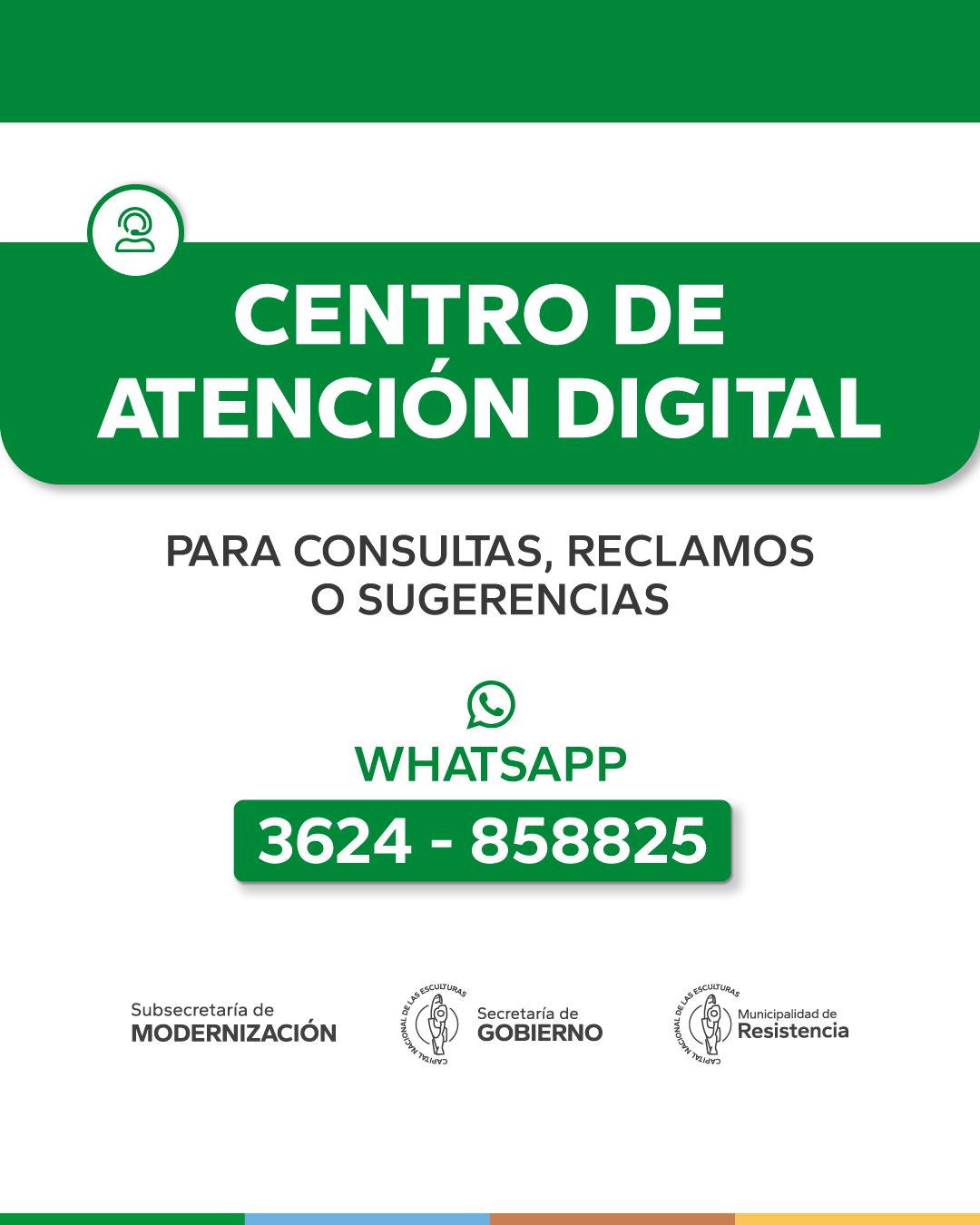 Nueva línea de whatsapp para comunicarse con el Municipio