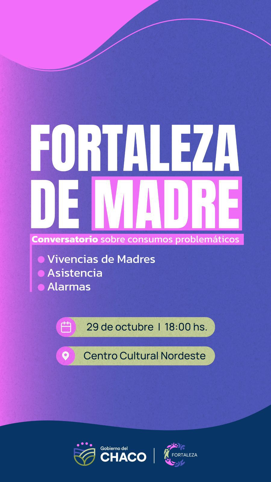 Hoy: Conversatorio «Fortaleza de madre: Acompañando la esperanza y la resiliencia»