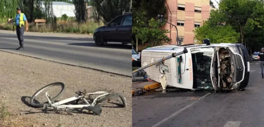 Río Negro: una correntina fue atropellada y murió tras volcar la ambulancia que la trasladaba