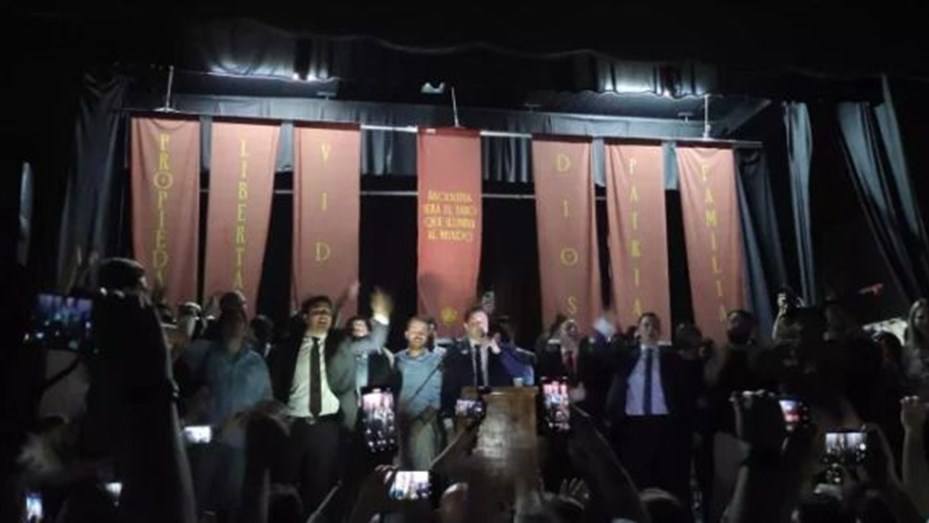 Lanzaron la agrupación «Las Fuerzas del Cielo» como el «brazo armado» de Milei