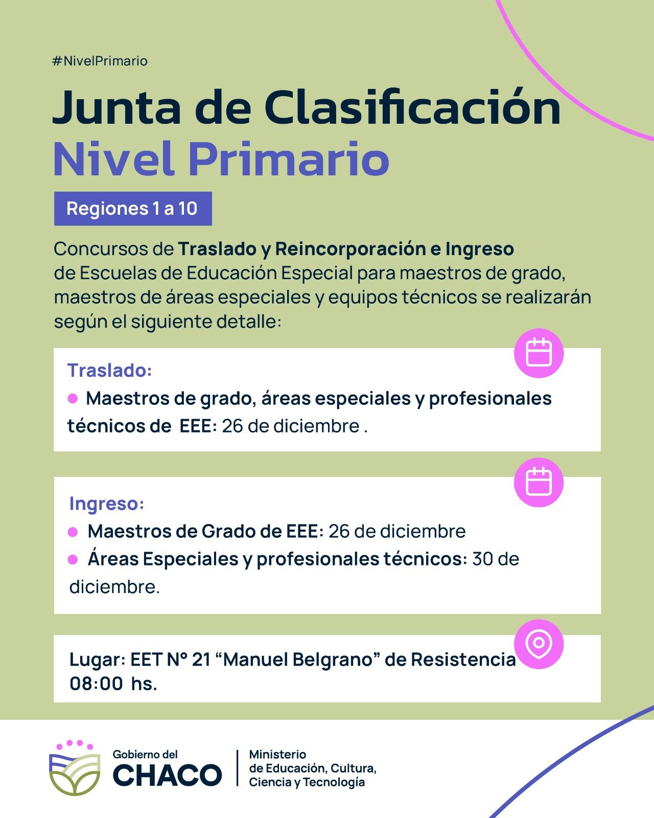 Educación especial: fechas confirmadas para concursos de traslado y reincorporación e ingreso a la docencia