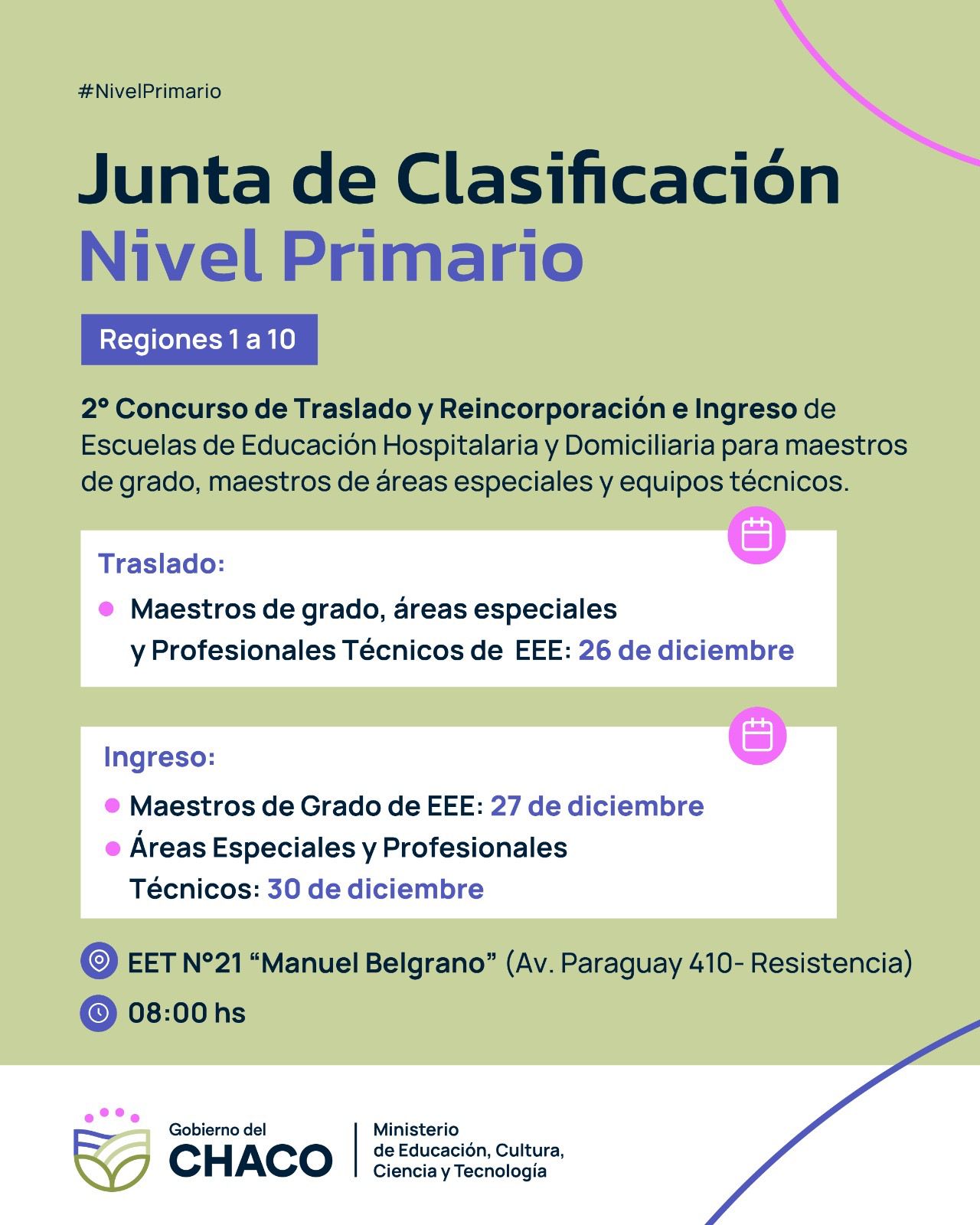 Educación domiciliaria y hospitalaria: fecha confirmada para concurso de traslado y reincorporación e ingreso a la docencia