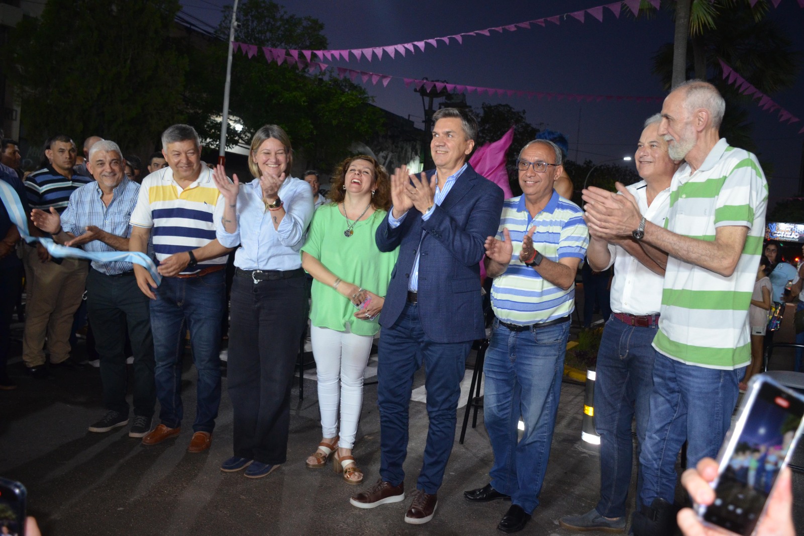 Acompañamiento Municipal en la inauguración de la repavimentación de la Avenida 25 de Mayo