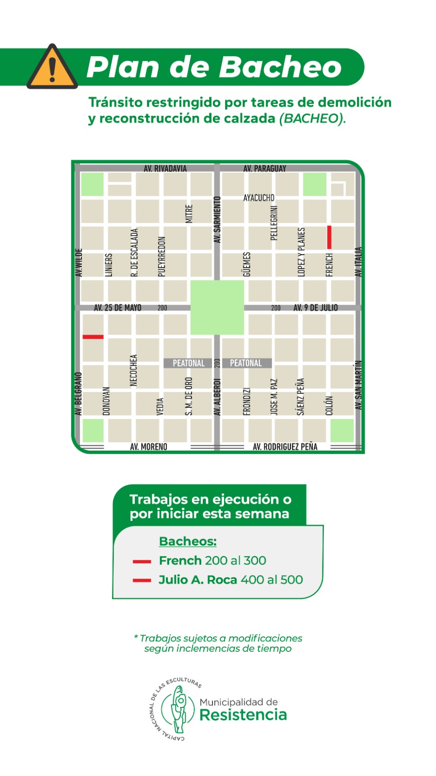 Plan de bacheo: donde continúan los trabajos