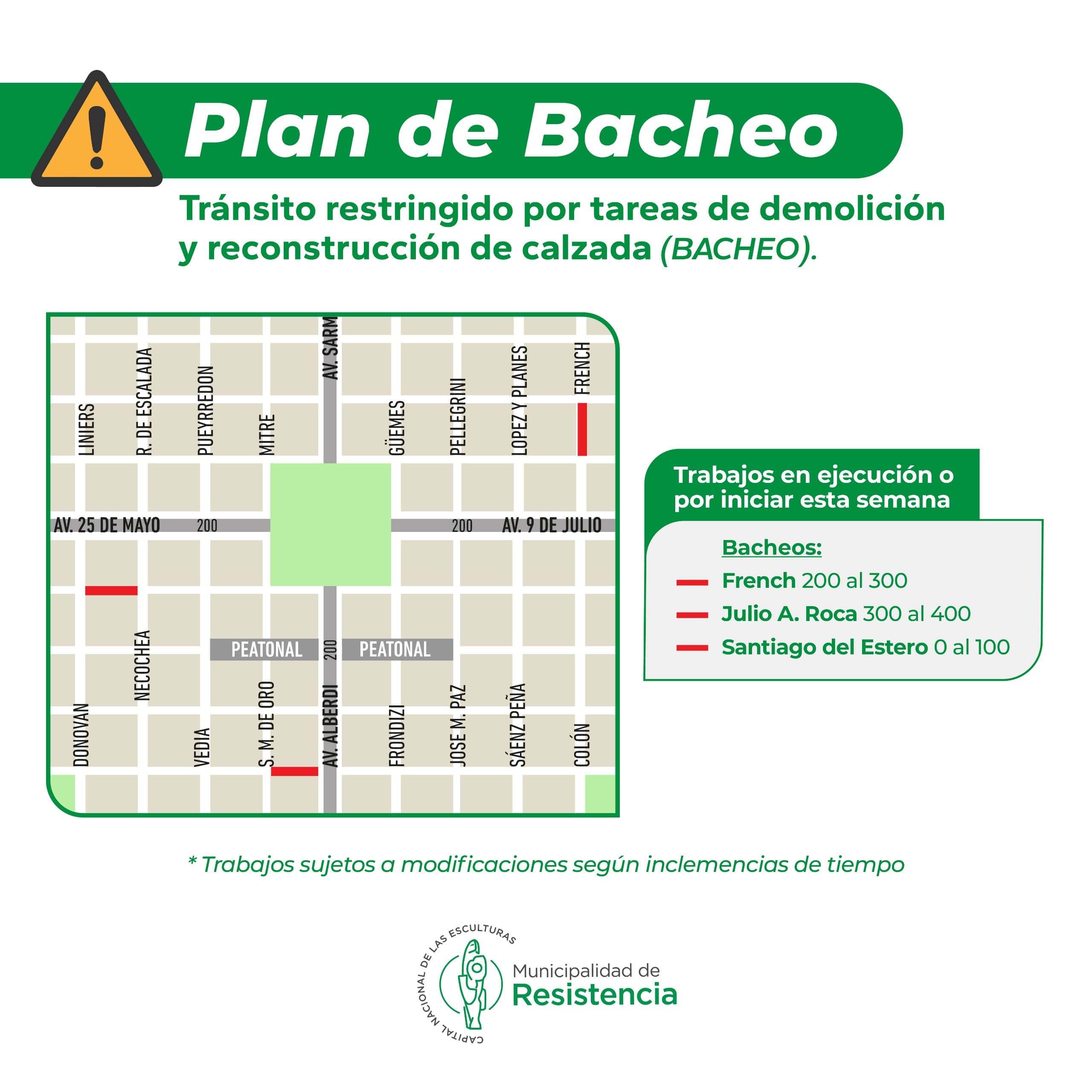 Informan las calles donde continuara el programa de bacheo
