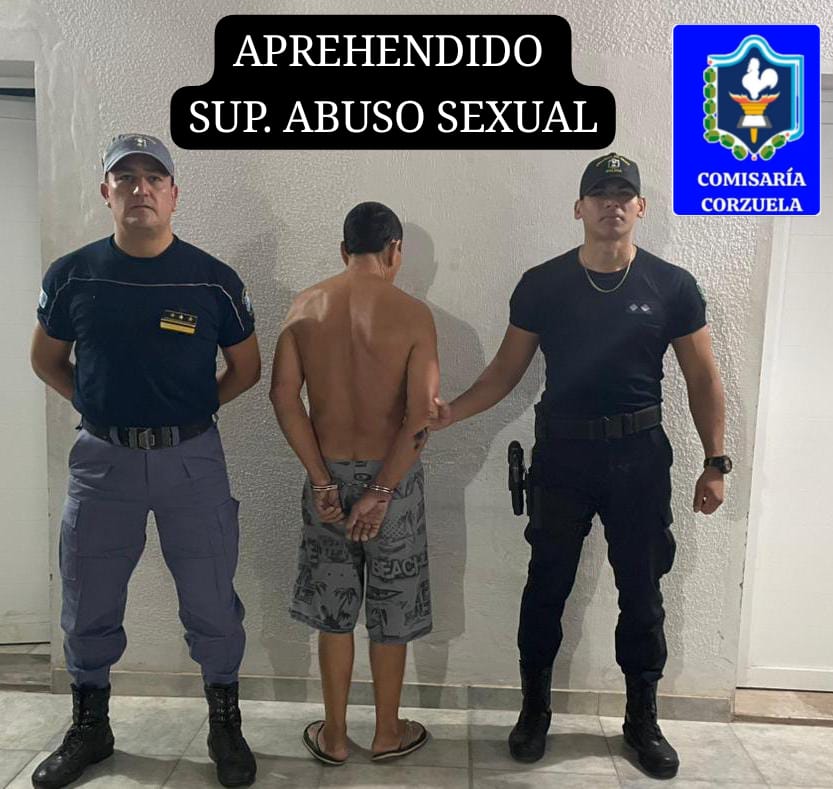 Corzuela: un ciudadano fue detenido por supuesto abuso sexual