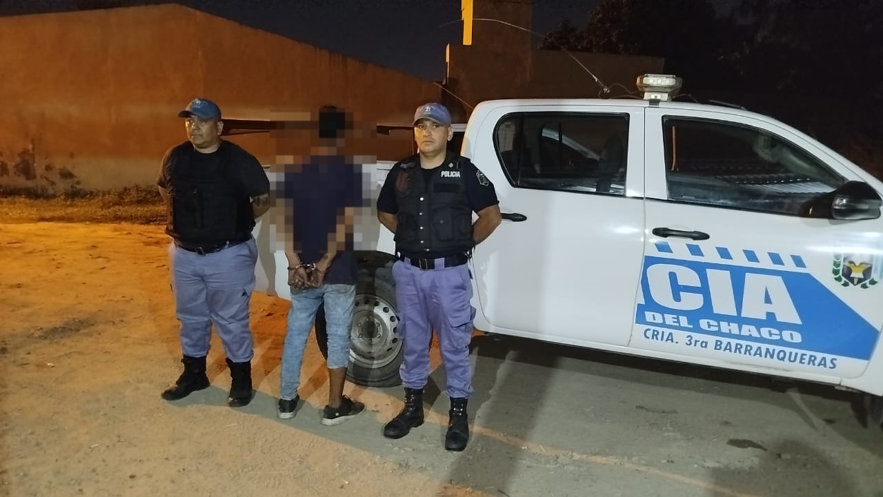 Barranqueras: detienen a dos personas, uno por violencia de género y otro por hurto